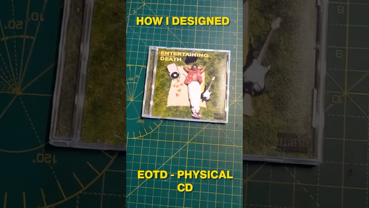 How I Designed this CD! #graphicdesign #graphics #cd #design #cddesign #eotd