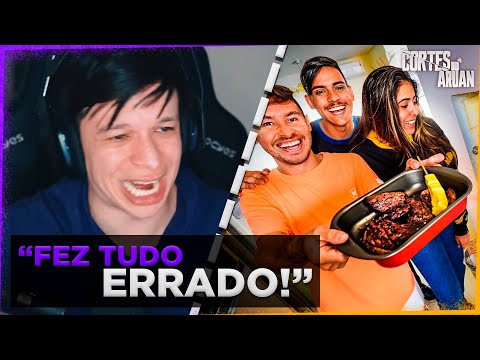ARUAN REAGE A FIZ UM CHURRASCO EM FAMÍLIA NA VIAGEM DE GRAMADO (RENAN FIORINI) - Cortes do Aruan
