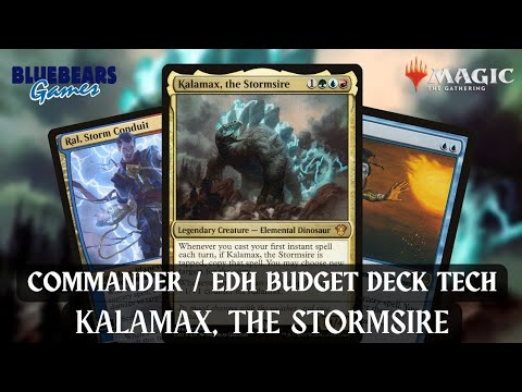 Kalamax, the Stormsire | Magic the Gathering Commander budget deck tech | EDH | Copy Spellslinger