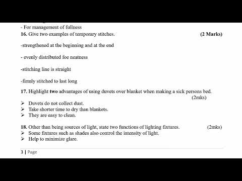 KALA JOINT HOME SCIENCE PAPER 1 KCSE 2025 PREDICTION