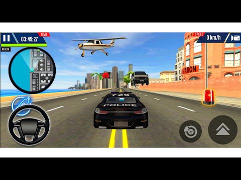 Crime City - Police Car Simulator | There's a Car Flying - Android Gameplay
