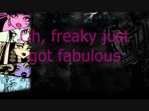 Monster High-The Fright Song Lyrics On Screen & In Description
