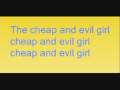 Bree Sharp - Cheap And Evil Girl Lyrics