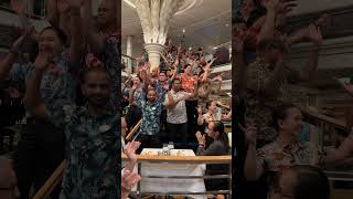 #shorts Royal Caribbean Vision of the Seas Main Dining Room Wait Staff Dance Village People Y.M.C.A.