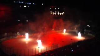 Crazy indoor fireworks