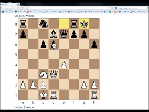 Key Moments in Chess History #110: St Petersburg 1895/96 - Lasker vs Steinitz