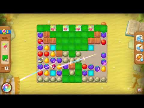 Gardenscapes 1086 Level - 16 moves - NO BooSTERS