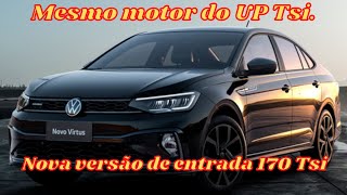 Novo Virtus 170 tsi 2023, conheça a versão de entrada.