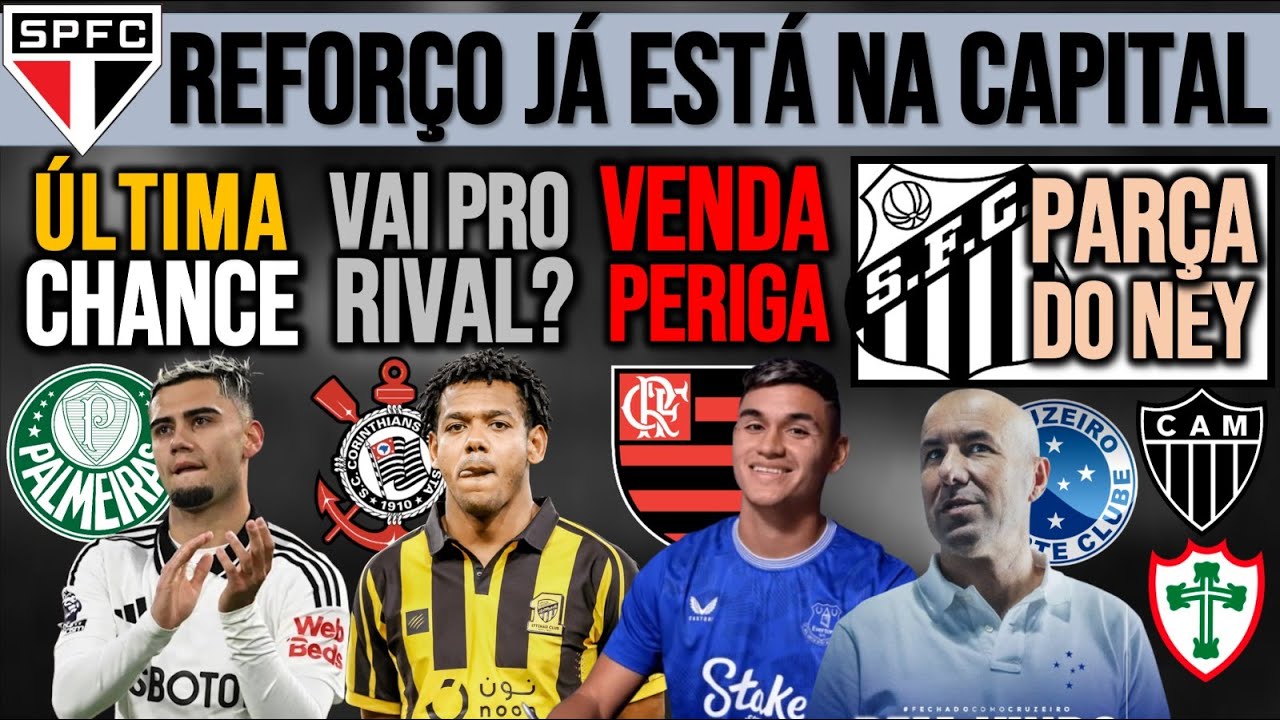 ANDREAS NO VERDÃO? ROMARINHO NUM RIVAL! SP: REFORÇO CHEGOU! VENDA NO FLA PERIGA! PEIXE, ZÊRO, GALO+