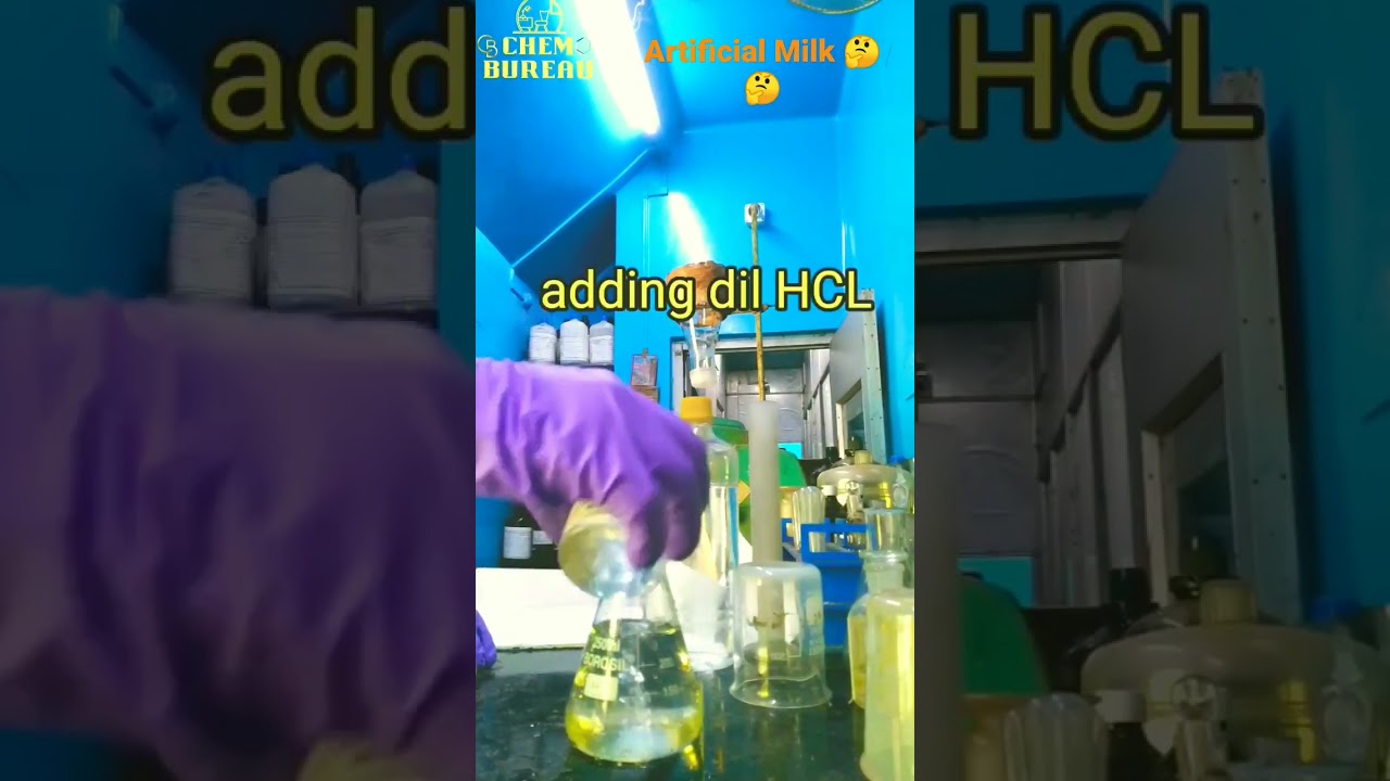 How to make Artificial Milk chemically 😲😲| #shorts #milk #science #chemistry#experiment