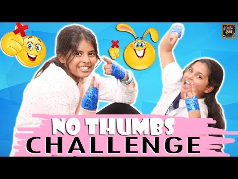 No Thumbs Challenge | Funky Challenge By Ayu & Anu | Funny Challenge Videos Video