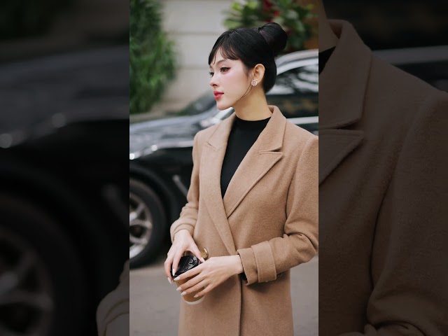 ED23S289 - Áo măng tô dạ