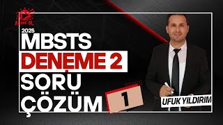 2025 MBSTS Türkiye Geneli Online Akademi Deneme Sınavı Soru Çözümleri 