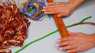 How to Strip any Wire quickly and Without problems. TOP 15 LIFE HACKS.
