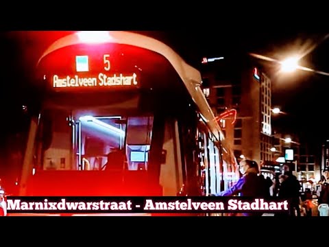 Amsterdam Leidseplein to Amstelveen Stadshart via Stadionweg - Station Amsterdam Zuid | Tram 5