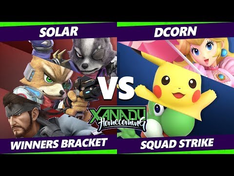 Xanadu Homecoming Squad Strike Winners Round 3 - solar Vs. DCorn Smash Ultimate - SSBU