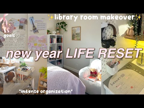 LIFE RESET ROUTINE 2024 ✨🗓️ room makeover, preparing, decluttering, goals, final life reflections
