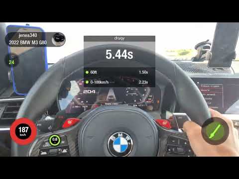 BMW M3 G80 1200hp acceleration