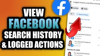 HOW TO VIEW FACEBOOK SEARCH HISTORY