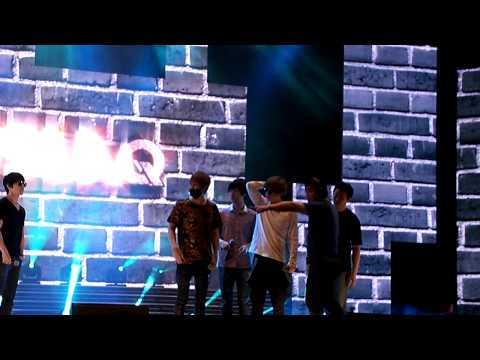 [120315] Leeteuk, Yesung, Eunhae rehearsal for Musicbank VietNam