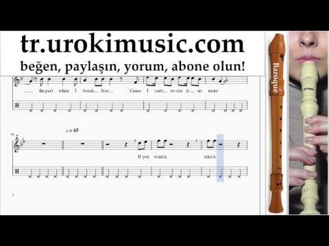 Blok flüt dersleri (B.) Ariana Grande - Break Free Bölüm#2 um-723