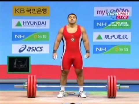 Frank Rothwell's  Weightlifting History Vladimir Sedov, 2009 WWC Snatch..wmv