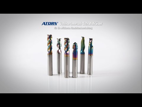 HAHN+KOLB - ATORN® VHM Schaftfräser für die Aluminiumbearbeitung