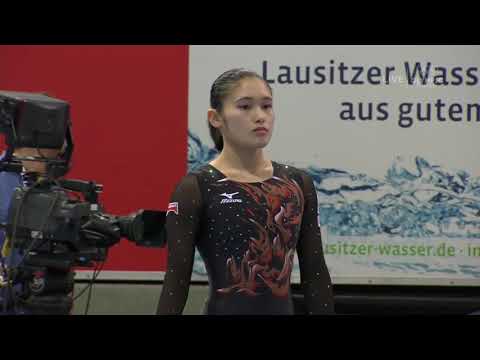 Yurika Yumoto Beam Event Finals 2018 Cottbus World Cup