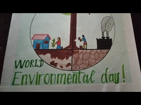A poster for environmental day| Hanshitha Sridevan.