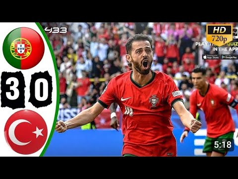 Portugal vs Turkey 3-0 All goals and highlights | Euro 2024 hd