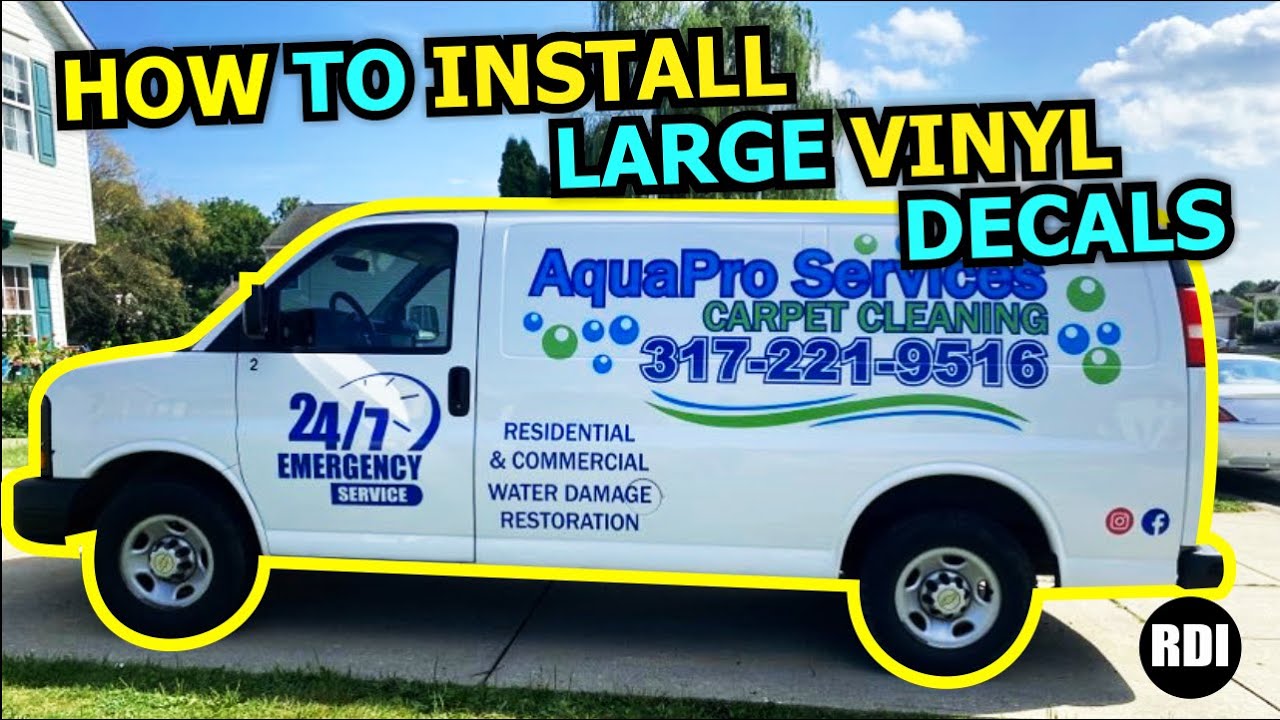 How to apply multicolor vinyl decal