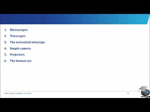 Optical Instruments: Applications  (SS 2, JAMB Tutorial, WAEC, NECO, Post-UTME, NABTEB)