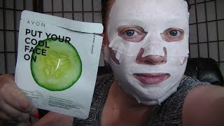 Avon Put Your Cool Face On Sheet Mask Demo & Random Haul (non-Avon)