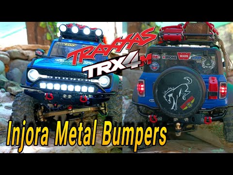 Installing Injora ￼ Metal Bumpers Traxxas Trx4M Bronco #howto #injora #traxxastrx4