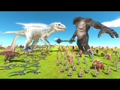 Dinosaurs vs Infernals | Indominus Rex or Troll? - Animal Revolt Battle Simulator