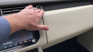 Unlock and Lock your Range Rover Glove Box using Valet Mode