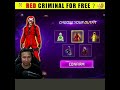 Red Criminal For Free ?? 🙄 Real or Fake #shorts #tondegamer