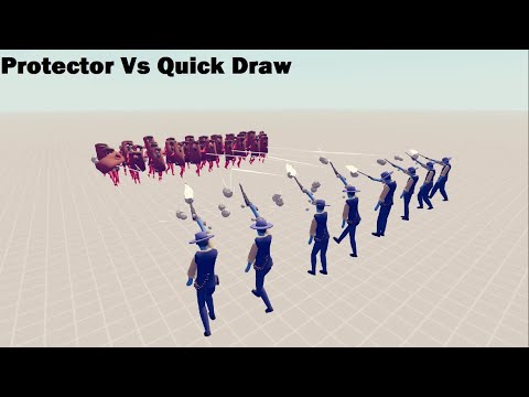 TABS 40v8 Protector Vs Quick Draw-Totally Accurate Battle Simulator