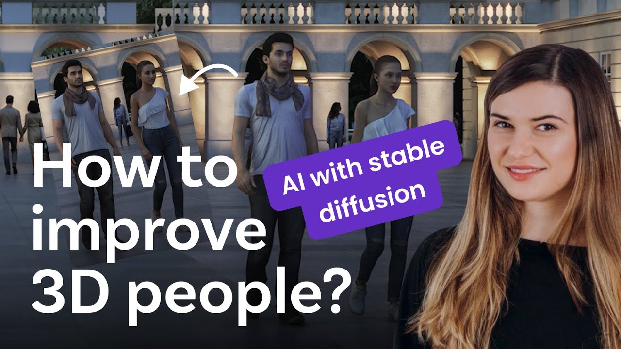 How to improve 3D people in your renders using AI (in Stable Diffusion) - Tutorial