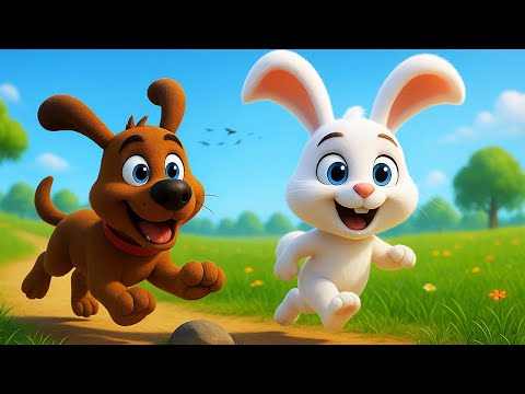 🐰 Iepurașul sare Hop Hop Hop 🐶 Cantecel vesel pentru copii | Cip-Cirip