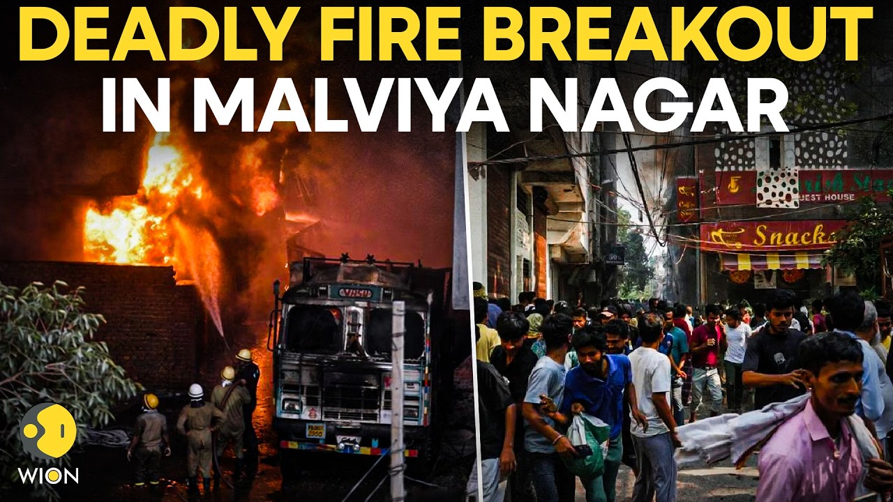 Malviya Nagar Fire Tragedy LIVE: Massive Fire In Delhi’s Malviya Nagar Kills At 21 People | WION