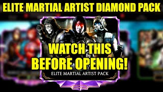 MK Mobile Elite Martial Artist Pack Opening | Watch This Before Opening MKX Diamond Pack