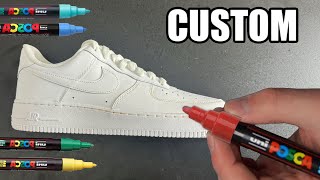 Custom NIKE AIR FORCE 1 🎨🎨👟 + GIVEAWAY