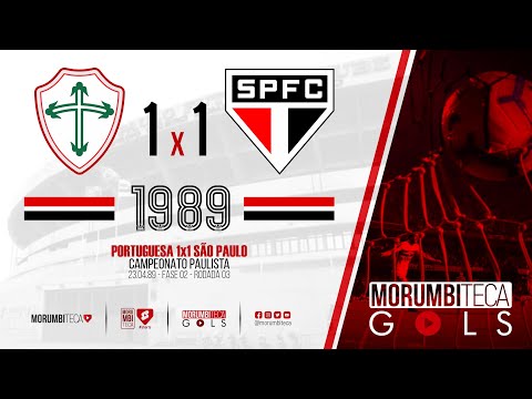 Portuguesa 1x1 São Paulo - Paulista 1989 - fase 02 - rodada 03 - 23/04/1989