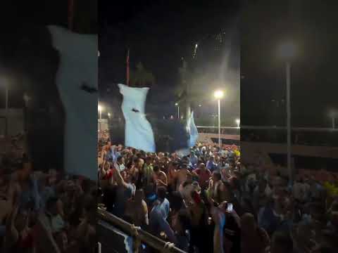 "La Trinchera Celeste de O'Higgins PTE en Salvador, Bahia, Brasil." Barra: Trinchera Celeste &bull; Club: O'Higgins