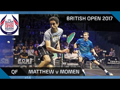 Squash: Matthew v Momen - British Open 2017 QF Highlights