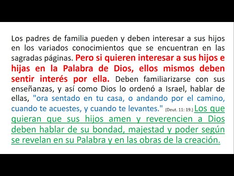 PATRIARCAS Y PROFETAS. Cap-46 Las Bendiciones y las Maldiciones