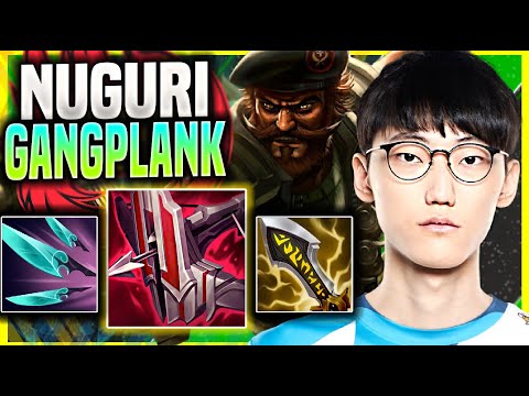 NUGURI DESTROYING WITH GANGPLANK! - FPX Nuguri Plays Gangplank Top vs Gnar! - Season 11