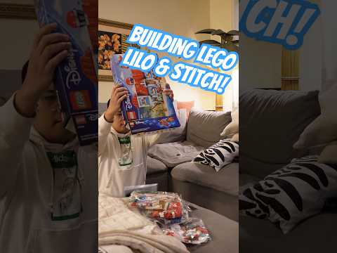 Building LEGO Disney’s Lilo & Stitch Beach House‼️ | #stitch #disney #shorts