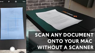 Scan a document onto your Mac WITHOUT a SCANNER OR ANY APPS (2021)